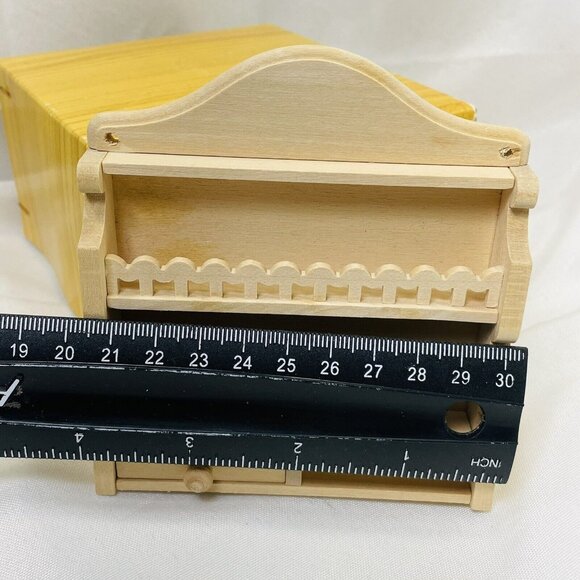 Bodo Hennig Dollhouse 232 Wandregal With Only One Drawer Original Box Wall Shelf - Picture 9 of 12